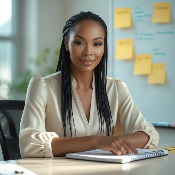 Elegant portrait of Maya Okafor, SEO Content Strategist at TrendMeadow