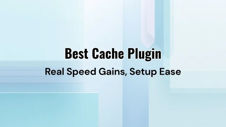 Side-by-side comparison image of WP Rocket, W3 Total Cache, and LiteSpeed Cache – contenders for the Best WordPress Cache Plugin, visually analyzing speed, optimization, and performance metrics.