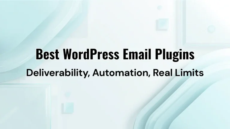 Best WordPress Email Plugins comparison featuring MailPoet, OptinMonster, Brevo, and Newsletter plugin interface on TrendMeadow blog