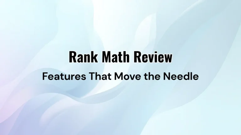 Rank Math SEO Plugin Review – Modular dashboard showcasing powerful all-in-one SEO features for WordPress users.