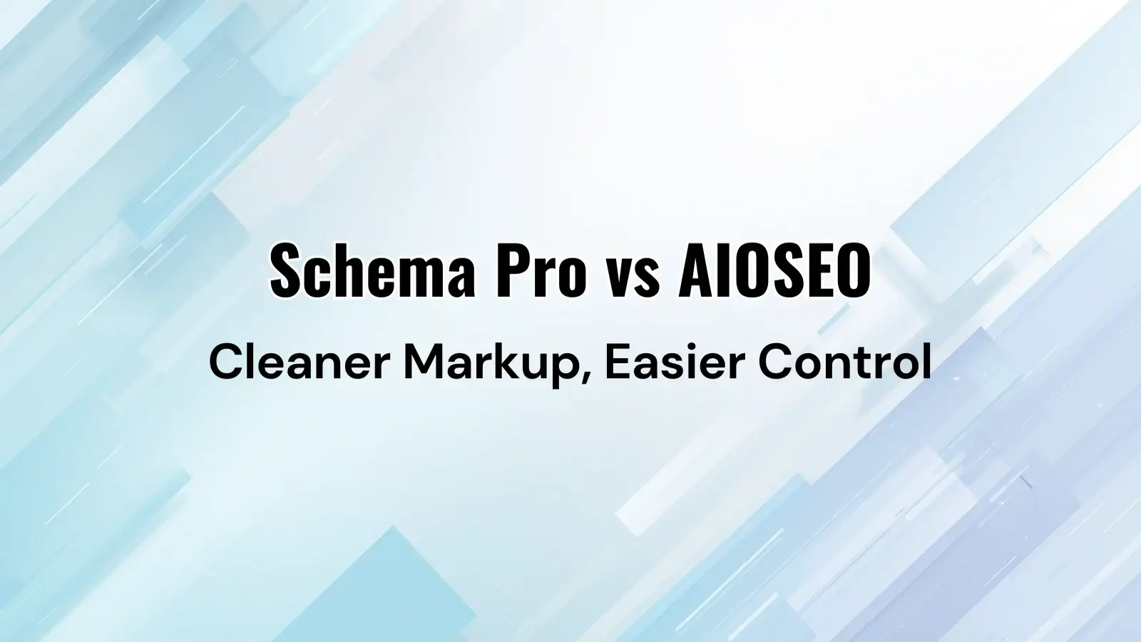 Schema Pro vs All in One SEO plugin comparison interface highlighting schema markup types and automation settings - Schema Pro vs AIOSEO