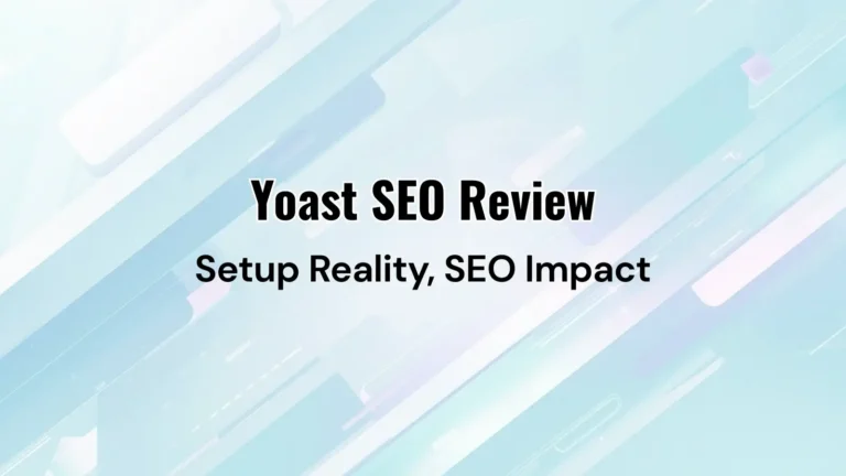 Yoast SEO plugin dashboard in WordPress showing readability and SEO analysis tools