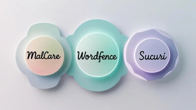 Comparison chart highlighting key features and performance of MalCare, Wordfence, and Sucuri – the top WordPress security plugins in 2025.