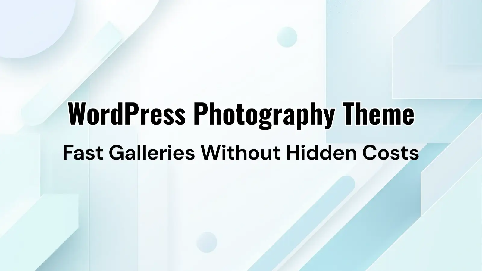 lightweight WordPress photography theme for creatives, photographers, and agencies by TrendMeadow