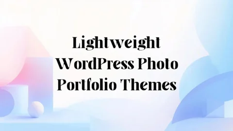 Lightweight WordPress photo portfolio themes for creatives, photographers, and agencies by TrendMeadow