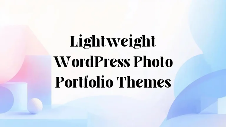 Lightweight WordPress photo portfolio themes for creatives, photographers, and agencies by TrendMeadow