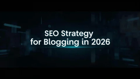 Featured image for SEO strategy for blogging in 2026 showing the TrendMeadow Authority Framework steps: Research, Explain, Compare, Recommend, Update.