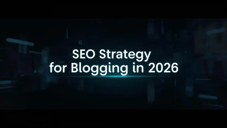 Featured image for SEO strategy for blogging in 2026 showing the TrendMeadow Authority Framework steps: Research, Explain, Compare, Recommend, Update.